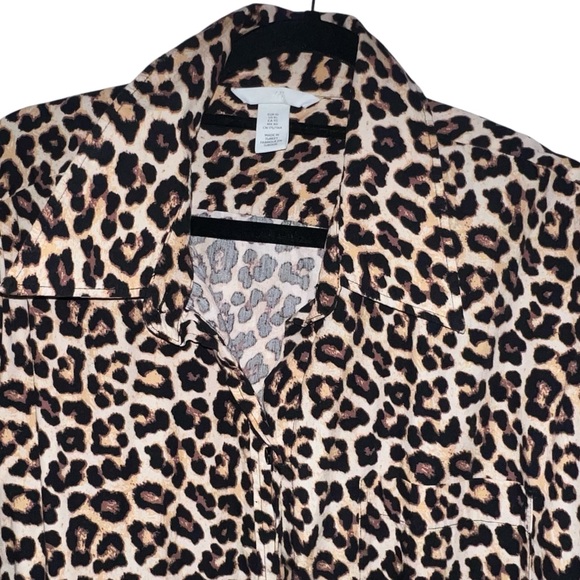H&M Leopard Print Button Down Shirt - Picture 11 of 17